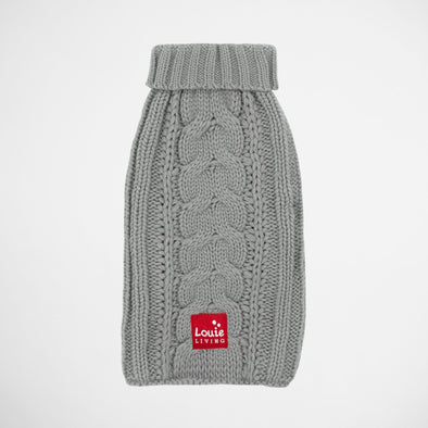 Cable Knit Sweater - Grey